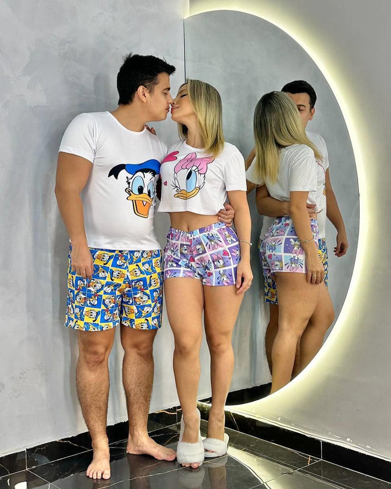 Pijama Casal Pato Donald