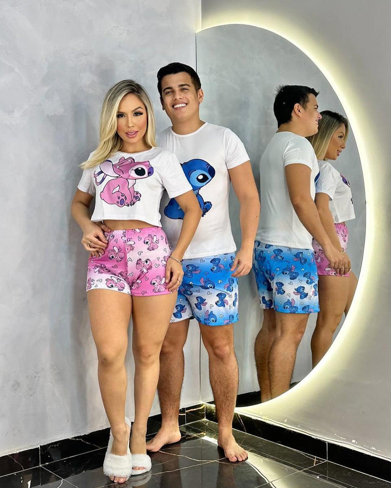 Pijama Casal Lilo Stitch